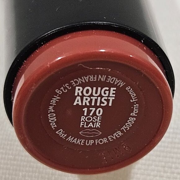 Make Up For Ever Rouge Artist 170 Rose Flair Lipstick New No Box .10 OZ France - Picture 3 of 6